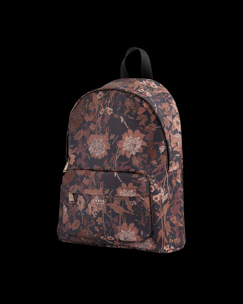 Deco Blooms Large Black Backpack