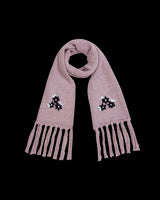 Forget-Me-Not Knitted Lilac Scarf