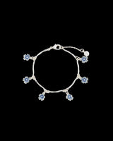 Forget Me Not Silver Bracelet