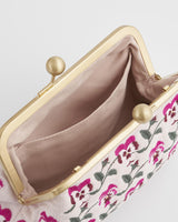 Pansy Victoriana Pink Clutch