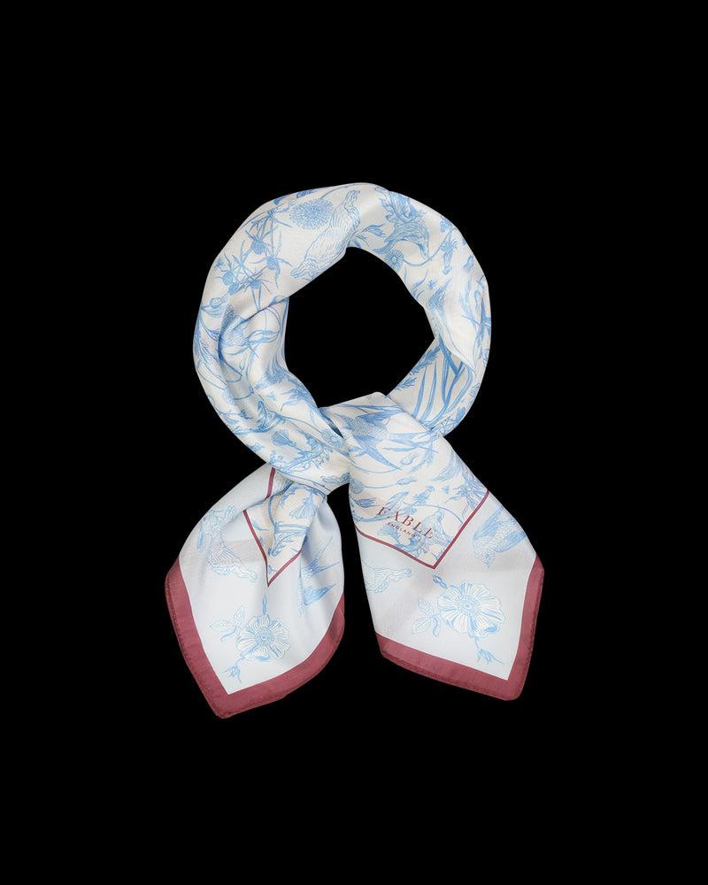 Bunny Blues Square Scarf