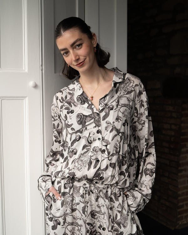 Tree of Life Monochrome - Long Pyjamas