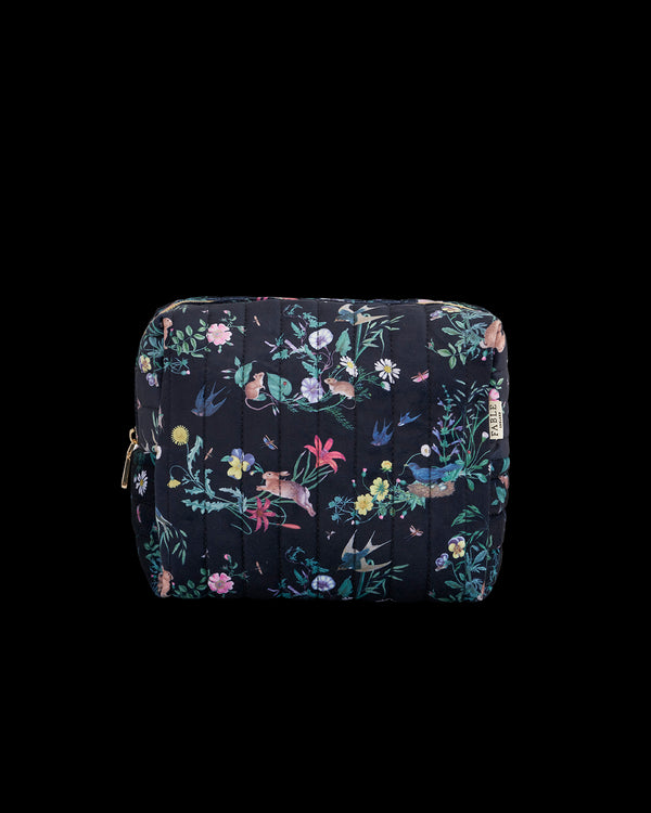 Running Bunny Large Quilted Makeup Bag