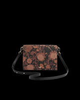Deco Blooms Black Crossbody Handbag