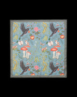 Catherine Rowe's Into The Woods Square Scarf Teal