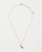 Enamel Goldfinch Short Necklace