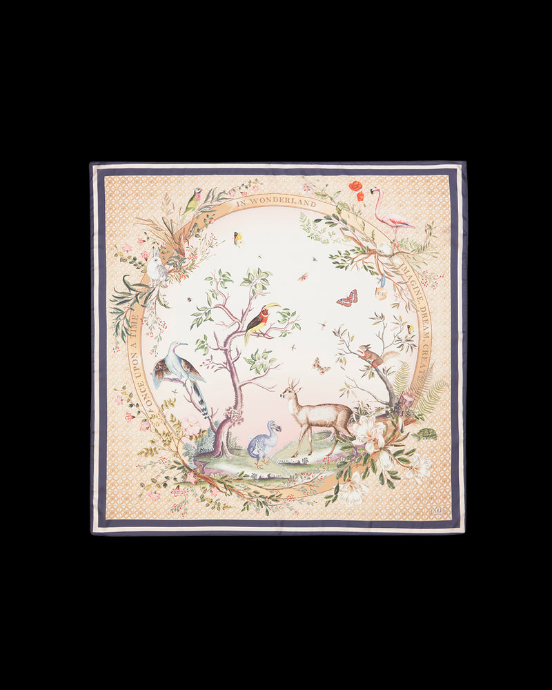 Wonderland Narrative Square Scarf