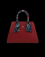 Burgundy Large Structured Tote