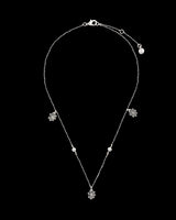 Cobweb & Pearl Silver Necklace