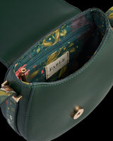 Into the Woods Green Saddle Bag