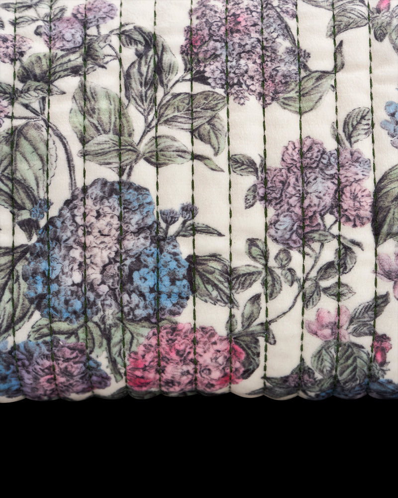Hydrangea Small Quilted Makeup Bag