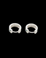 Forget Me Not Silver Mini Hoop Earrings