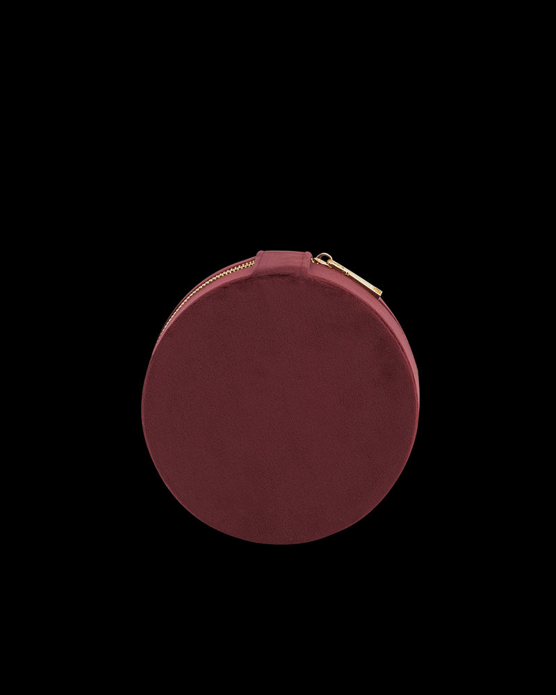 Magical Mushroom Embroidered Burgundy Velvet Jewellery Box
