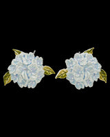Hydrangea Silver Earrings
