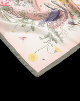 High Tea Narrative Ivory Square Scarf