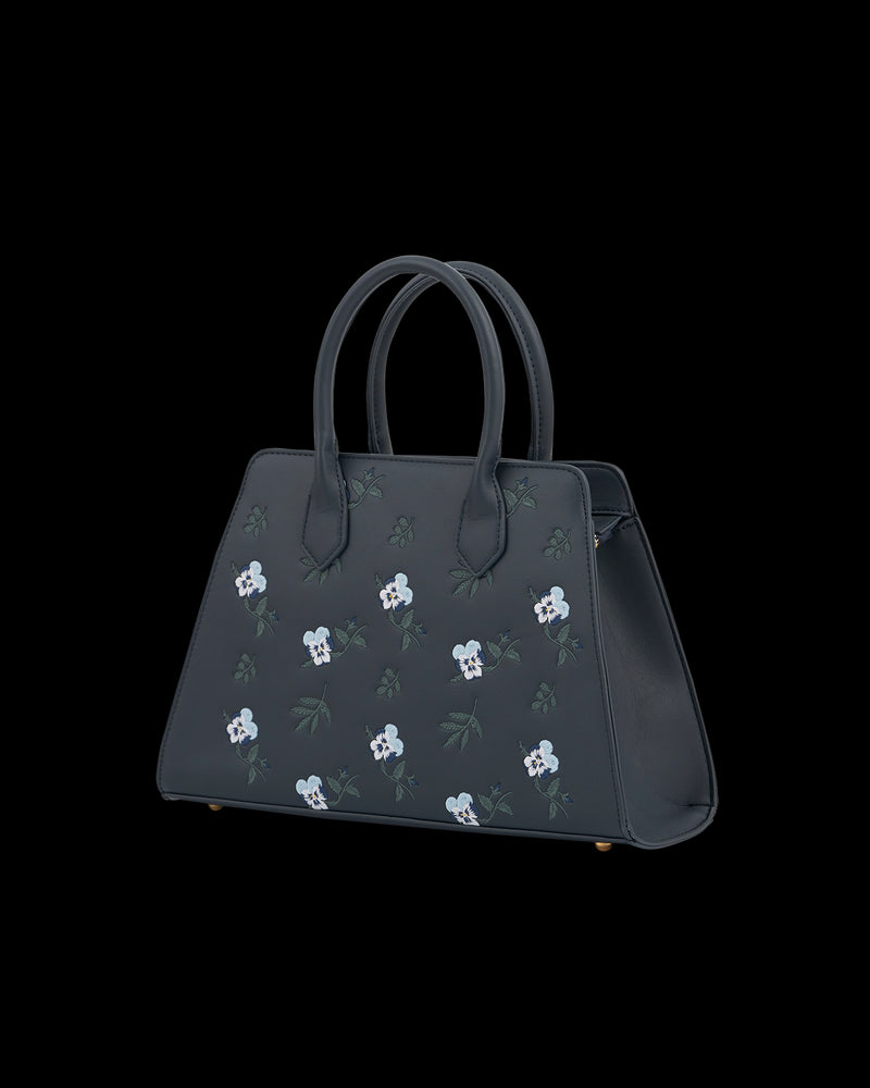 Ditsy Navy Medium Tote