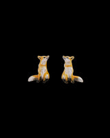 Enamel Fox Earrings