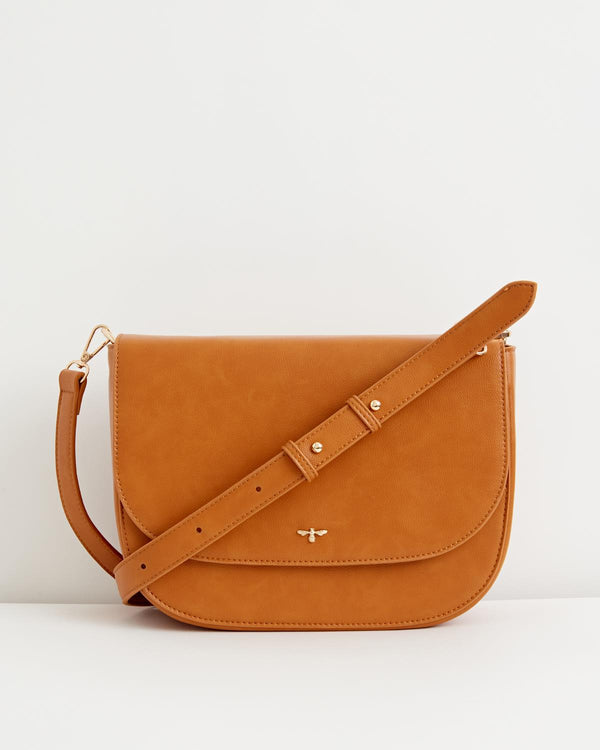 Nina Messenger Handbag - Tan