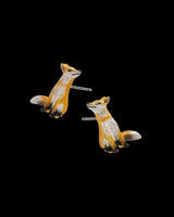Enamel Fox Earrings