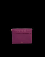 Floral Engravings Plum Crossbody Handbag