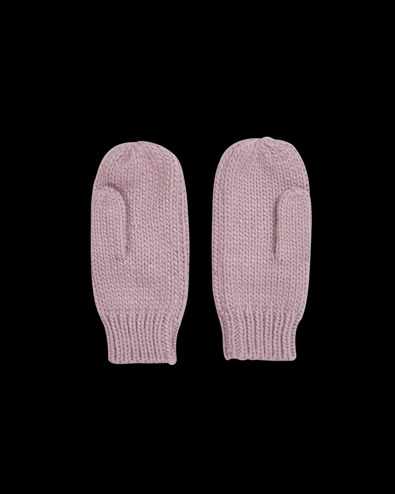 Forget-Me-Not Knitted Lilac Mittens
