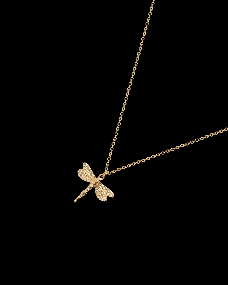 Dragonfly Crystal Necklace