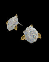 Enamel Hydrangea Earrings