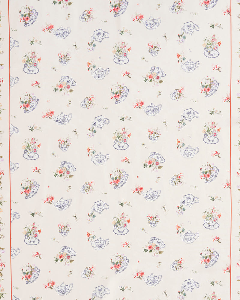 Cream High Tea Silky Scarf