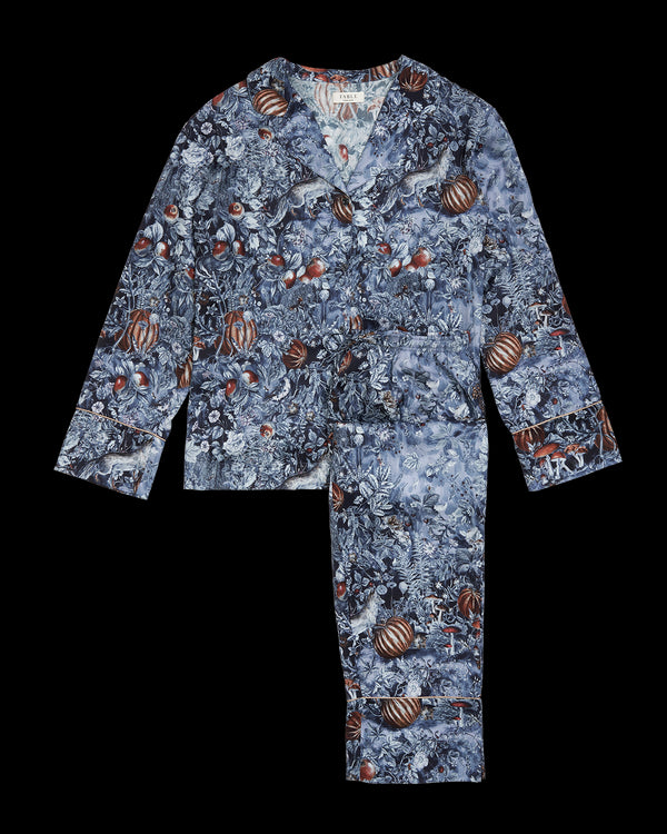 Nocturnal Garden Pyjamas Midnight Blue