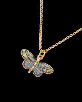 Deco Butterfly Blue Necklace