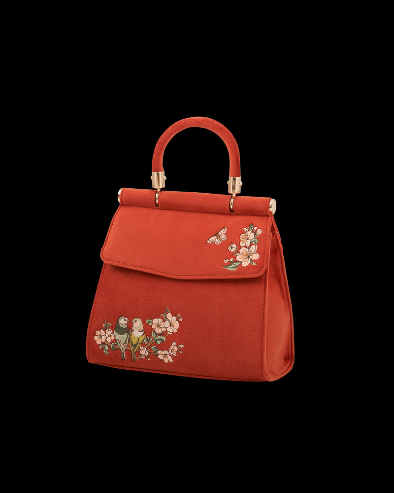 Lovebirds Mini Top Handle Tote