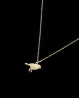 Enamel Blue Tit Short Necklace