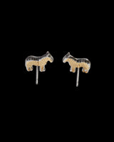 Zebra Stud Earrings