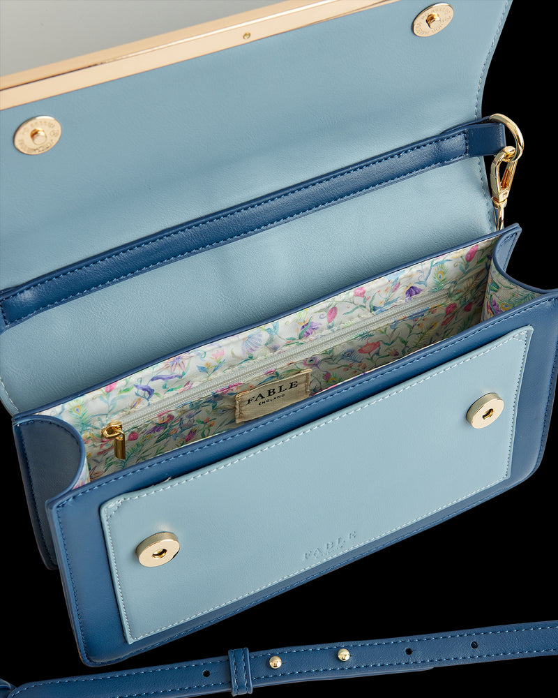 Morning Song Kingfisher Blue Rustic Bag