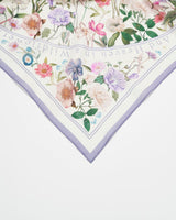 Ivory Selene Silk Blend Medium Square Scarf