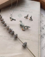 Enamel Pigeon Short Necklace