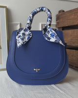 Blue Top Handle Saddle Bag