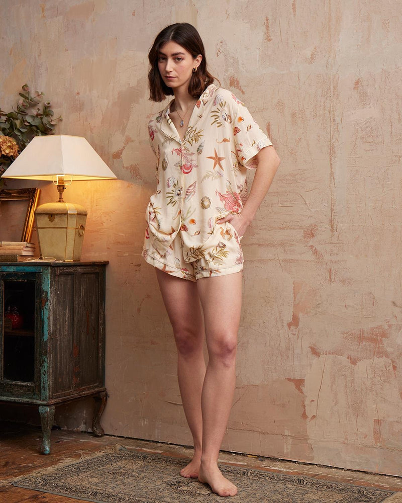 Whispering Sands Lotus Pink - Short Pyjamas