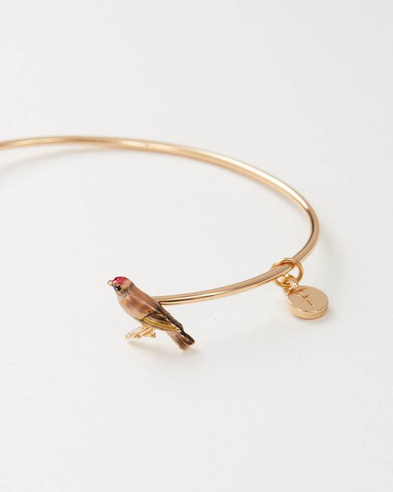 Enamel Goldfinch Bangle