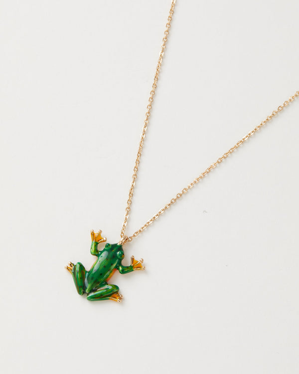 Enamel Frog Short Necklace