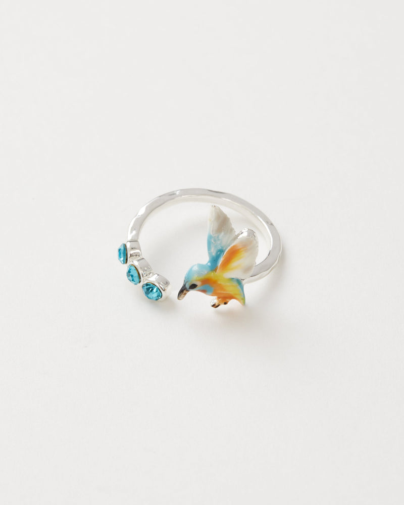 Enamel Kingfisher Ring