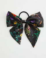 Pumpkin Black Oversized Bow