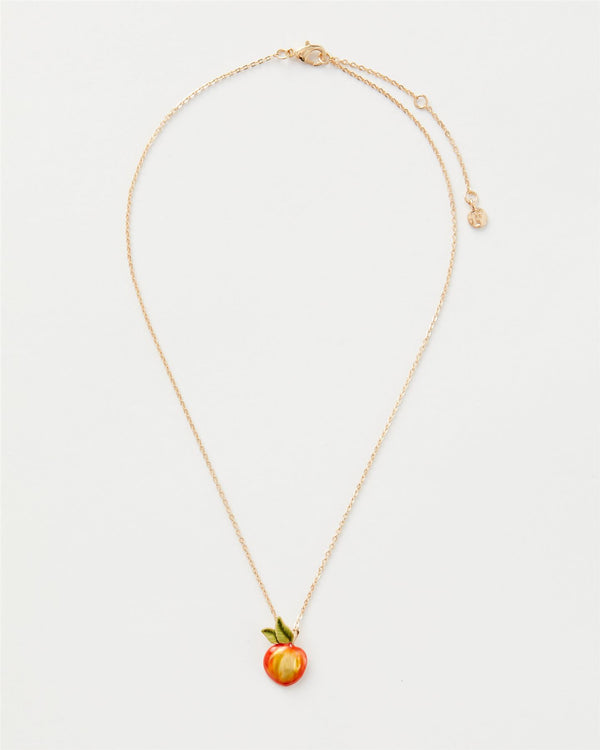 Enamel Apple Short Necklace