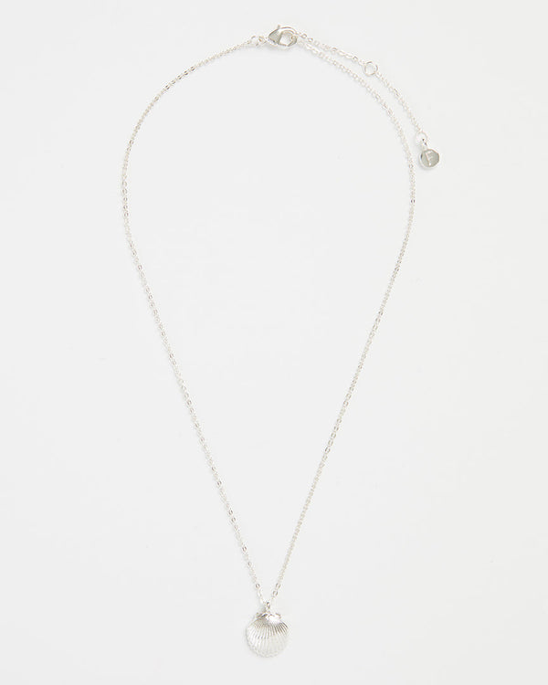 Silver Shell Short Necklace