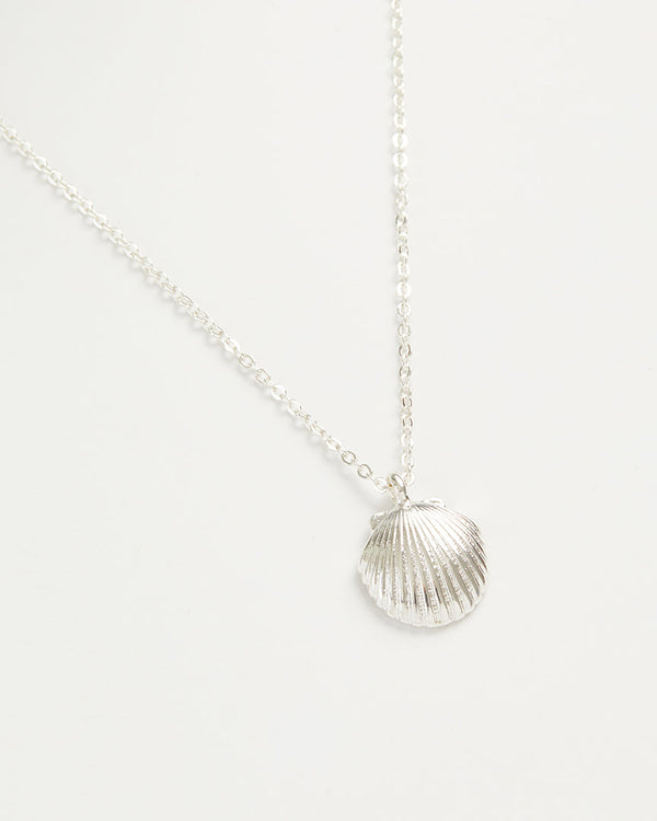 Fable England Silver Shell Short Necklace