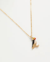 Fable England Enamel Puffin Short Necklace