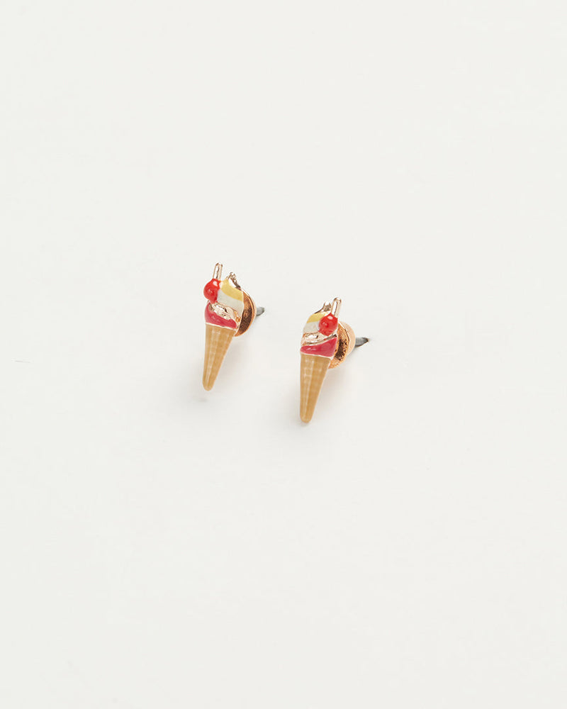 Fable England Enamel Ice Cream Earrings