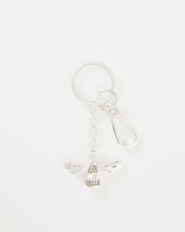 Fable England Silver Pave Bee Key Ring