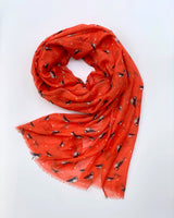 Fable England Coral Puffin Scarf